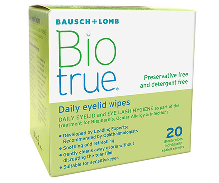 Biotrue Daily Eyelid Toallitas (20 toallitas)